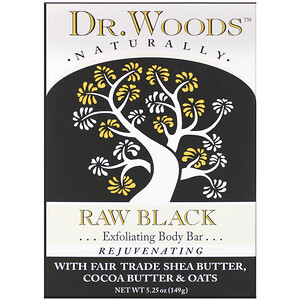 Отзывы о Доктор Вудс, Body Bar, Raw Black, 5.25 oz (149 g)