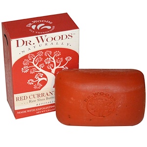 Доктор Вудс, Raw Shea Butter Soap, Red Currant Clove, 5.25 oz (149 g) отзывы