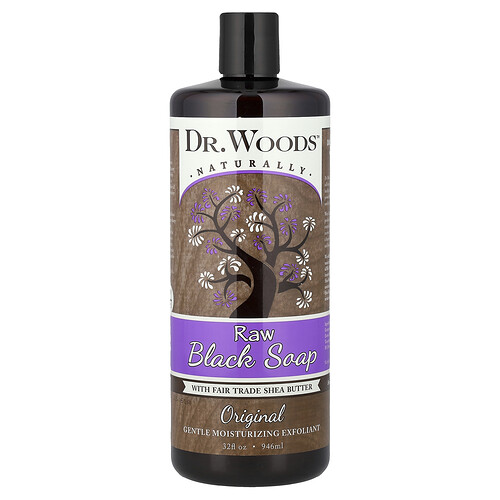 Dr. Woods Raw Black Soap, Original, 32 fl oz (946 ml)
