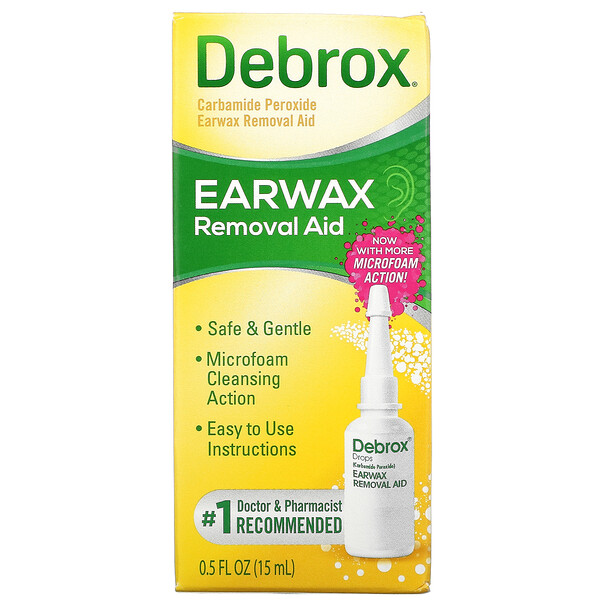 Debrox, Средство для удаления ушной серы, 15 мл (0,5 жидк. Унции)