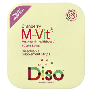 Diso, M-Vit, Cranberry, 30 orale Streifen