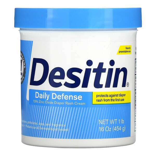 Desitin, крем проти пелюшкового дерматиту, щоденний захист, 453 г (16 унцій)
