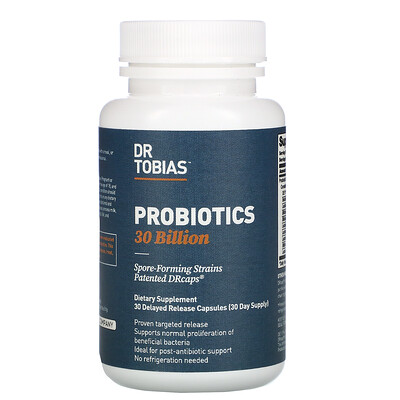 Dr. Tobias Probiotics , 30 Billion, 30 Delayed Release Capsules