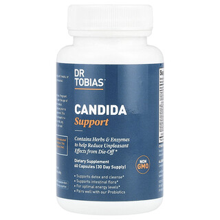 Dr. Tobias, Sokongan Candida, 60 Kapsul