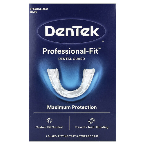 DenTek, Professional-Fit™ Dental Guard, 1 Anpassschale + 1 Aufbewahrungsbehälter + 1 Zahnschutz