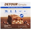 Detour, シンプル、ホエイ・プロテインバー、チョコレートチップ・キャラメル、9本、各30g