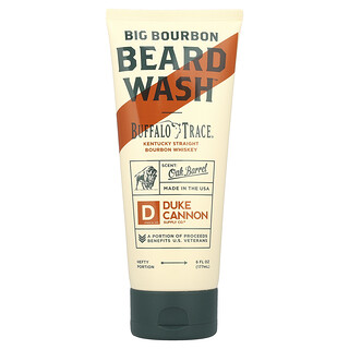 Duke Cannon Supply Co., Big Bourbon Beard Wash™, Fût de chêne, 177 ml