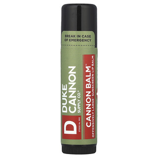 Duke Cannon Supply Co., Cannon Balm™，Offensively Large™ 抗晒唇膏，SPF 15，0.56 盎司（17 克）