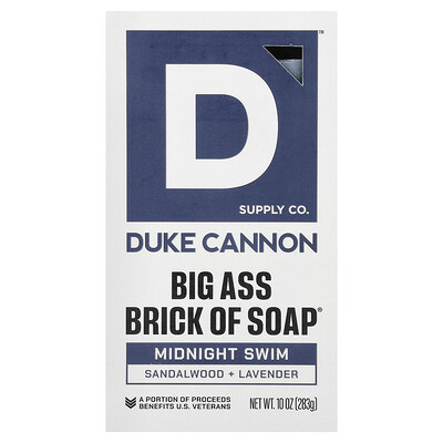 Photos - Shower Gel Duke Cannon Supply Co., Big Brick Of Bar Soap®, Midnight Swim, 10 oz  DUK-00516 (283 g)