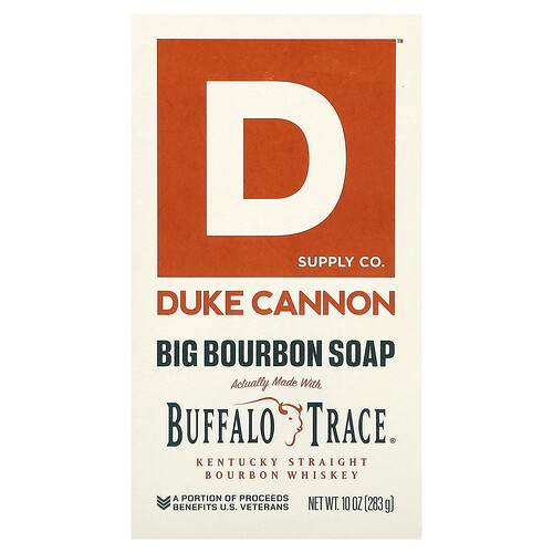 Duke Cannon Supply Co. Big Bourbon Bar Soap, 10 oz (283 g)