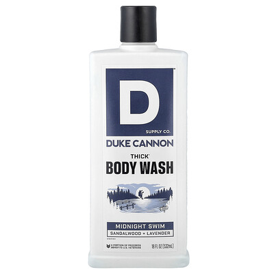 Duke Cannon Supply Co., Gel de baño de Thick®, Baño de medianoche, 532 ml (18 oz. líq.)