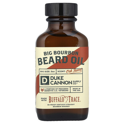 Photos - Other Camping Goods Duke Cannon Supply Co. Duke Cannon Supply Co., Big Bourbon Beard Oil, Oak Barrel, 3 oz DUK-00893