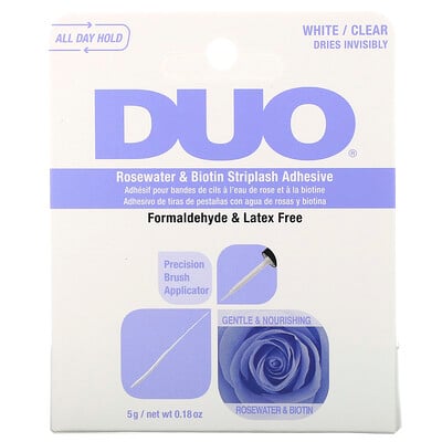 Купить DUO Rosewater & Biotin Striplash Adhesive, White/Clear, 0.18 oz (5 g)