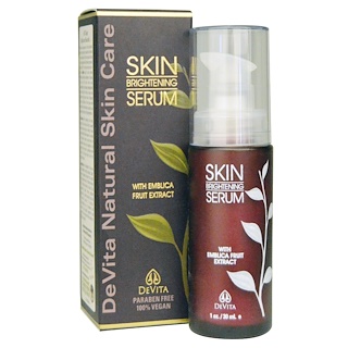 DeVita, Природный уход за кожей, сыворотка для осветления кожи, 1 унция (30 мл)
