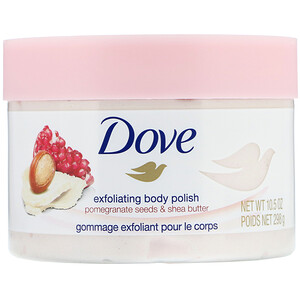 Отзывы о Dove, Exfoliating Body Polish, Pomegranate Seeds & Shea Butter, 10.5 oz (298 g)