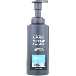 Отзывы о Dove, Men+Care, Foaming Body Wash, Clean Comfort, 13.5 fl oz (400 ml)
