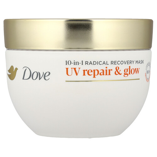 Dove, UV Repair & Glow, 10-In-1 Radical Recovery Hair Mask, Haarmaske zur Regeneration von Haaren, 260 g (9,2 oz.)