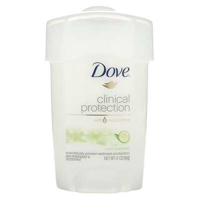 Dove Clinical Protection, Prescription Strength, дезодорант-антиперспирант, прохлада, 48г (1,7унции)
