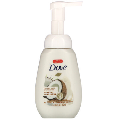 Dove Foaming Hand Wash, Coconut Water & Almond Milk, 6.8 fl oz (200 ml)