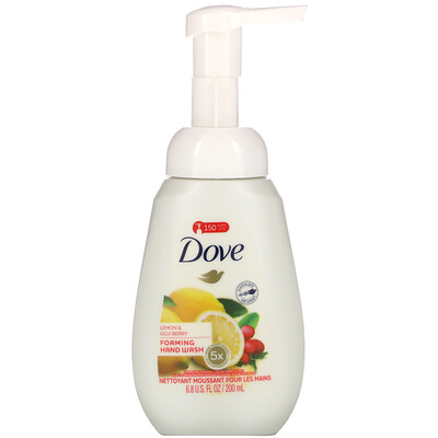 Dove Foaming Hand Wash, Lemon & Goji Berry, 6.8 fl oz (200 ml)
