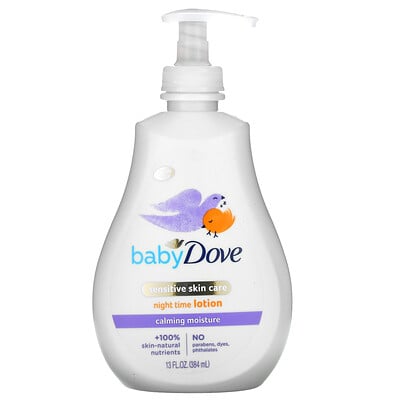 Baby Dove, ночной лосьон, успокаивающее увлажнение, 384 мл (13 жидк. Унций)