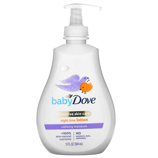 Dove, Baby Dove，夜间润肤乳，舒缓保湿，13 盎司（384 毫升）