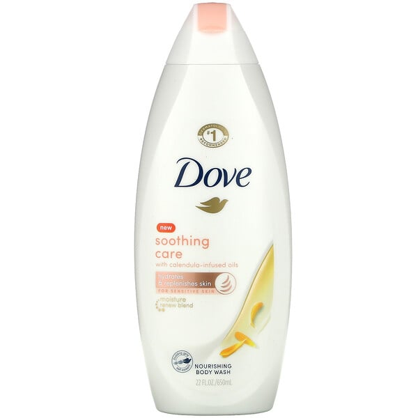 Dove, Nourishing Body Wash, Soothing Care, With Calendula-Infused Oils, 22 fl oz (650 ml)