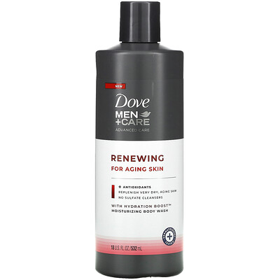 Dove средство по уходу за кожей для мужчин, увлажняющий обновляющий гель для душа, 532 мл (18 жидк. унций)