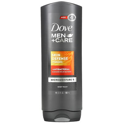 Dove Men + Care, увлажняющее гель для душа для защиты кожи, 532 мл (18 жидк. Унций)