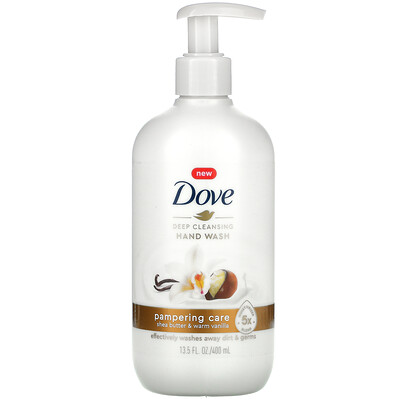 Купить Dove Очищающее средство для рук, масло ши и теплая ваниль, 400 мл (13, 5 жидк. Унции)