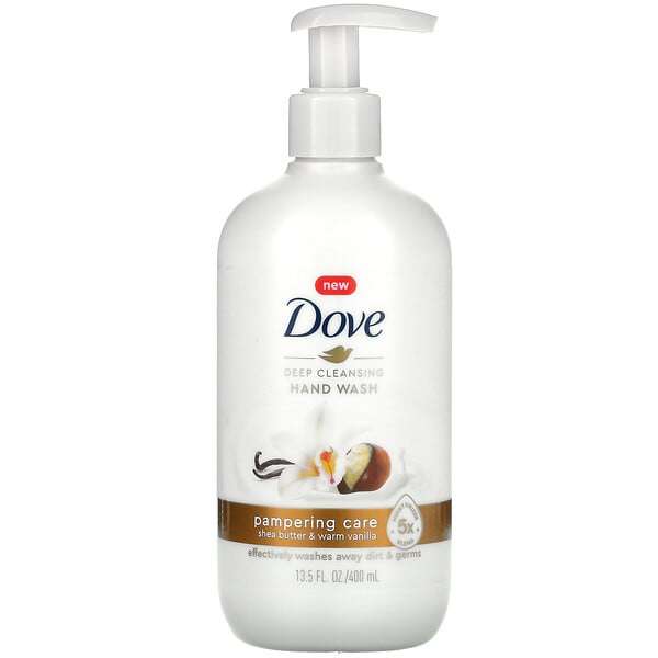 Dove, Deep Cleansing Hand Wash, Shea Butter & Warm Vanilla, 13.5 fl oz (400 ml)
