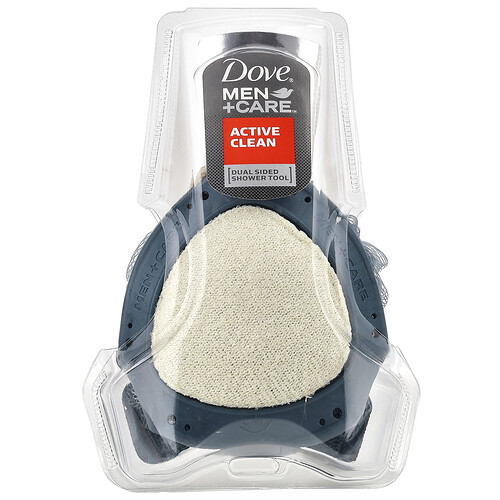 Dove Men + Care™, Active Clean, Dual Sided Shower Tool, 1 Count