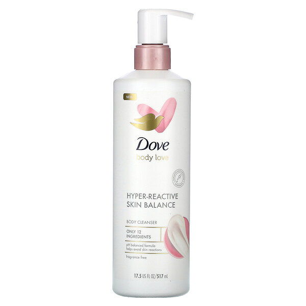 Dove, Body Love, HyperReactive Skin Balance Body Cleanser, Fragrance