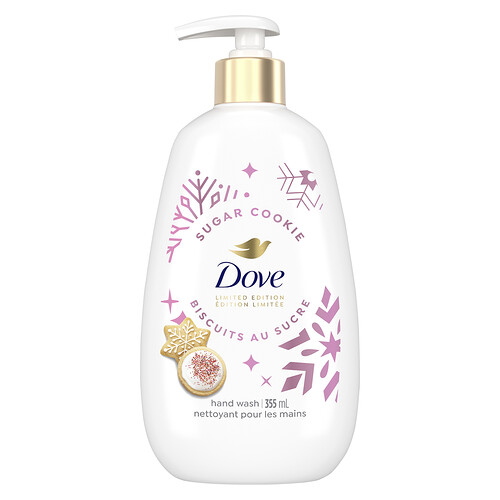 Dove Holiday Treats, Hand Wash, Sugar Cookie, 355 ml