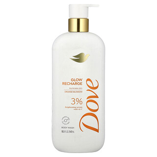 Dove, Glow Re Charge, Sabonete Líquido, Flor de Laranja, 547 ml (18,5 fl oz)