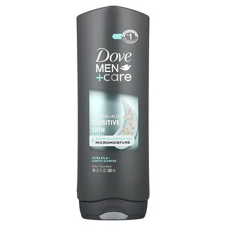 Dove, Men + Care, Nettoyant corps + visage, Avoine + Aloès, Peaux sensibles, 532 ml