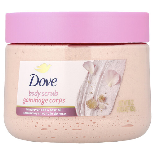Dove Dove, Body Scrub, Himalayan Salt & Rose Oil, 15 oz (425 g)
