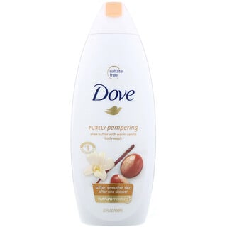 Dove, Purely Pampering, Body Wash, Shea Butter with Warm Vanilla, 22 fl oz (650 ml)