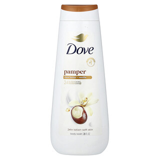 Dove, Jabón líquido para mimar el cuerpo, Manteca de karité y vainilla, 20 oz. líq.