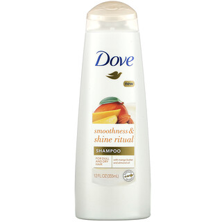 Dove, Smoothness & Shine Ritual Shampoo, For Dull and Dry Hair, Mango Butter And Almond Oil, 12 fl oz (355 ml)