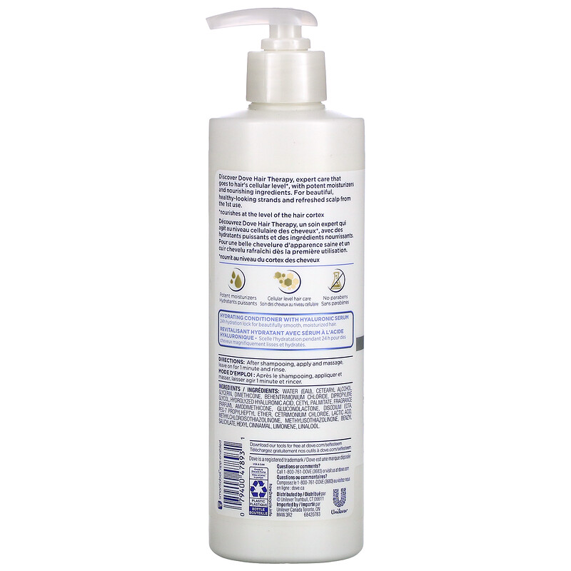 Dove, Hair Therapy, Hydration Spa Conditioner, 13.5 fl oz (400 ml)