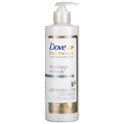 Купить Dove Hair Therapy, кондиционер для устранения ломкости волос, 400 мл (13, 5 жидк. Унции)