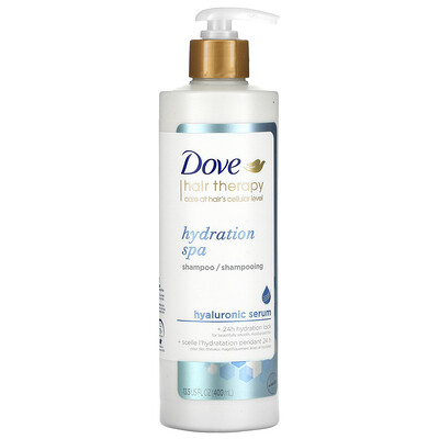 Dove Hair Therapy, увлажняющий спа-шампунь,400 мл (13,5 жидк. унций)
