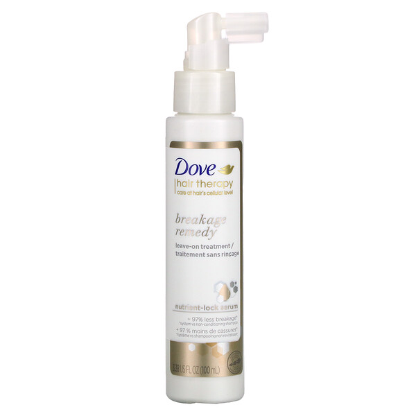 Dove, Hair Therapy, Breakage Remedy Leave-on Treatment, 3.38 fl oz (100 ml)