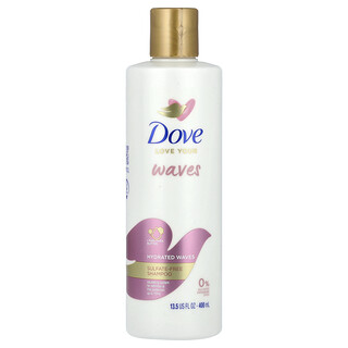 Dove, Love Your Waves, szampon bez siarczanów, 400 ml