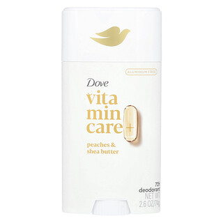 Dove, Vitamin Care+ Deodorant, Peaches & Shea Butter, 2.6 oz (74 g)