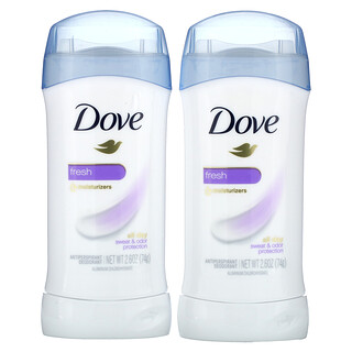 Dove, Antiperspirant Deodorant, Fresh, 2 Pack, 2.6 oz (74 g) Each