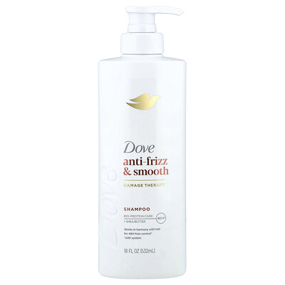 Product Image for Dove, Anti-Frizz & Smooth, Shampoo, 18 fl oz (532 ml)