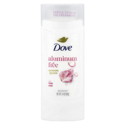 Dove Aluminum Free Deodorant Rose Mist 24 oz 68 g