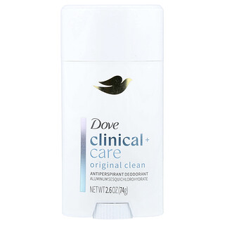 Dove, Clinical + Care, Déodorant anti-transpirant, Original Clean, 74 g